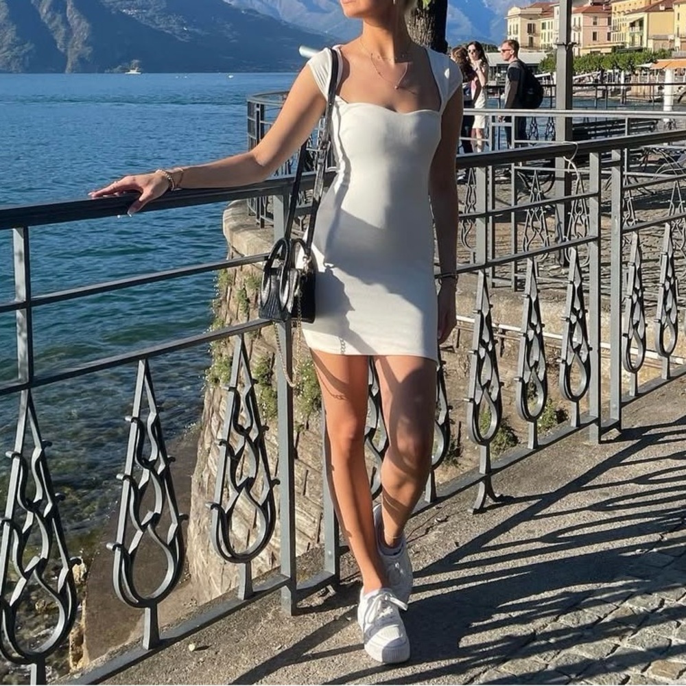 Hello Molly White Bodycon Mini Dress